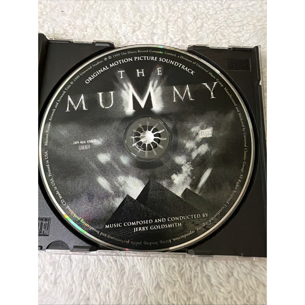 The Mummy Original Motion Picture Soundtrack CD Audio Jerry Goldsmith 1999 Vtg - Picture 7 of 10